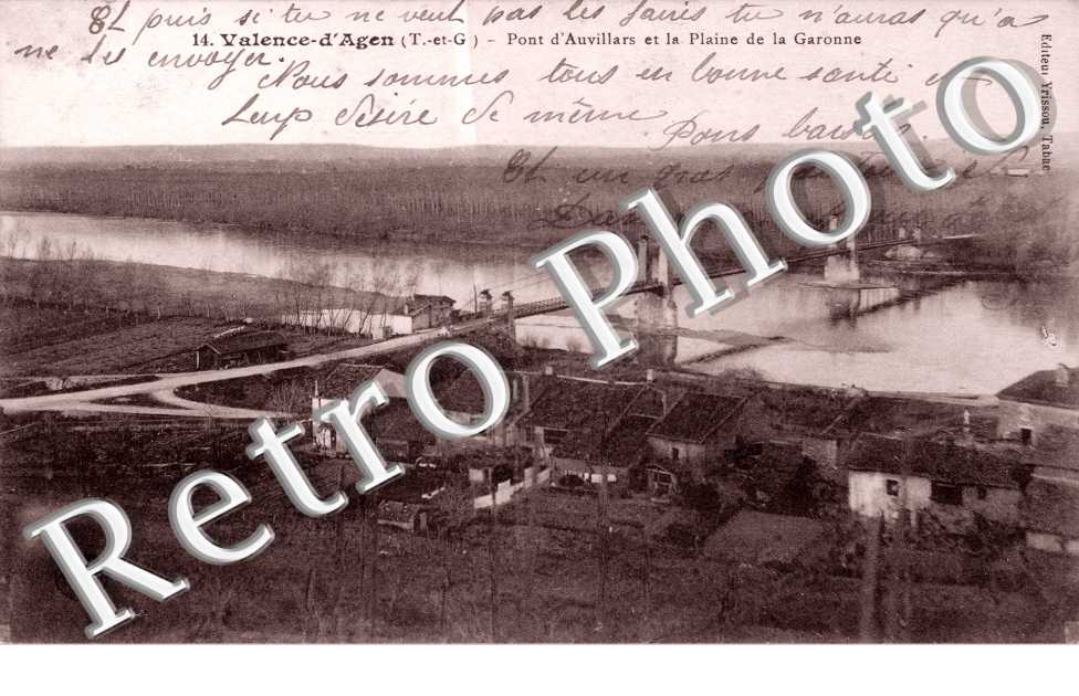 le Pont d&#039;Aillars et la Plaine de la Garonne