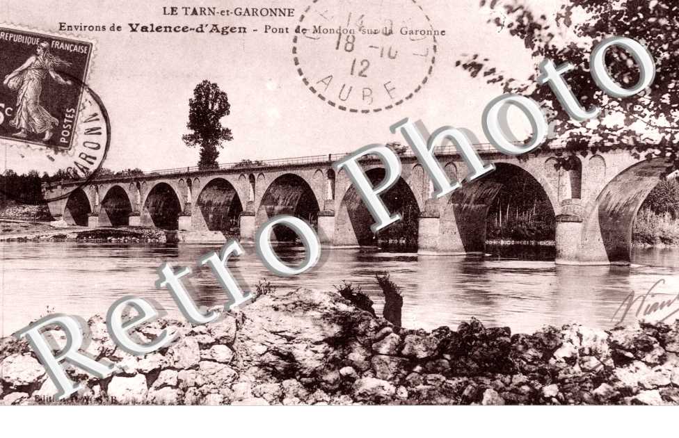 le Pont de Mondon sur la Garonne