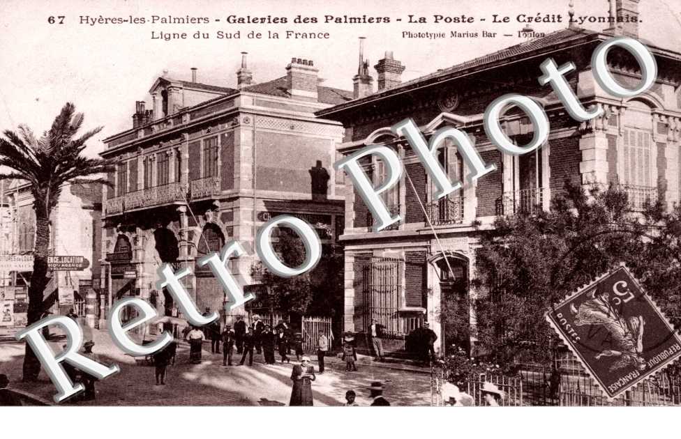 Galerie des Palmiers, la Poste, le Credit Lyonnais