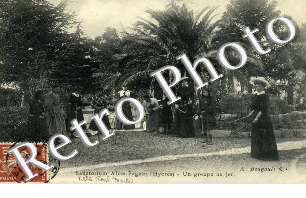 Sanatorium Alice Fagniez - un groupe au jeu