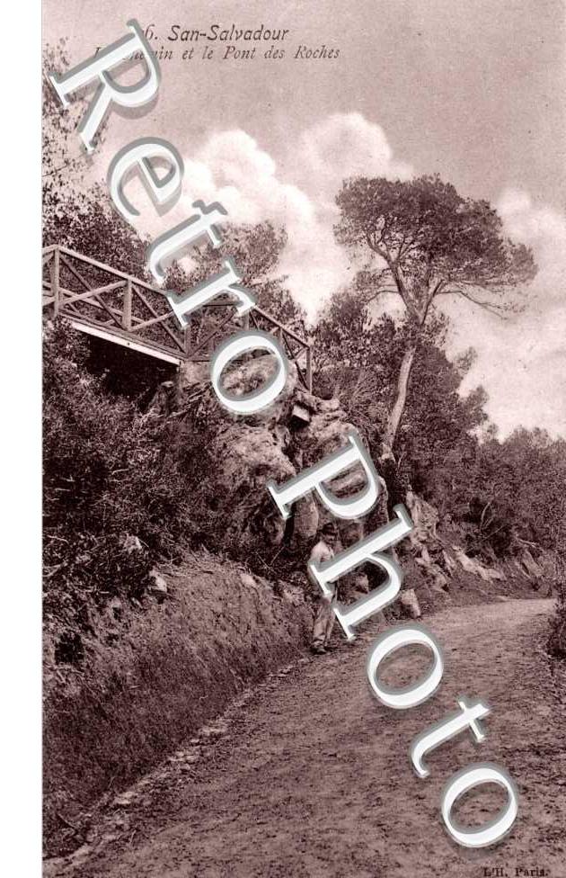 San Salvadour chemin et pont des roches
