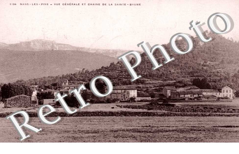 Vue generale et chaine de la Sainte-Baume