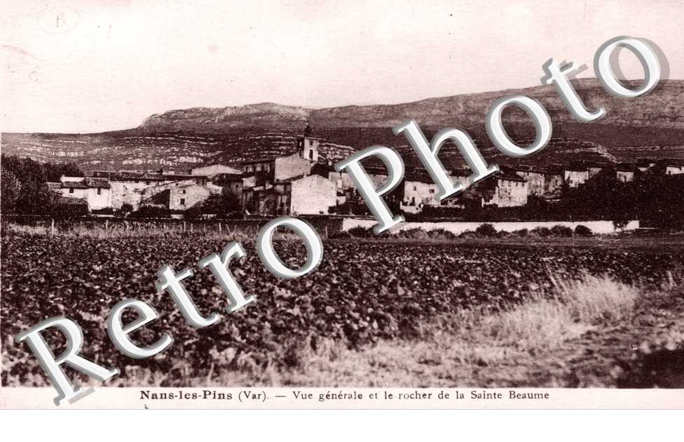 Vue generale et le rocher de la Sainte-Beaume