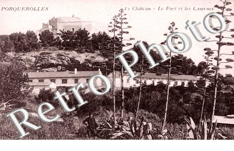 France, Var, Ile De Porquerolles, Fort Of Saint Agathe And Courtade Beach 23202968