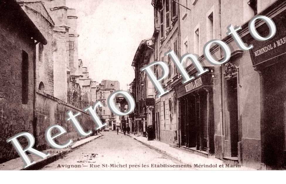 Rue Saint-Michel, les Etablissements Merindol et Marin