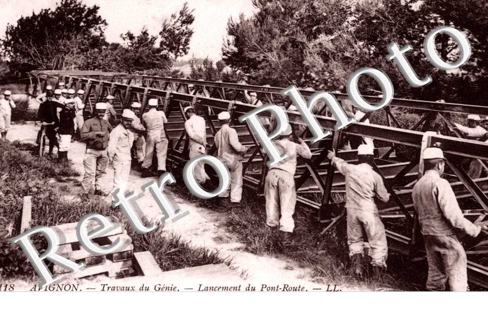 Travaux du Genie, Lancement du Pont Route