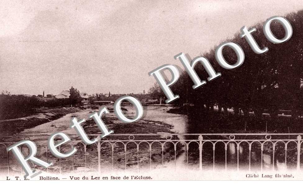 Vue du Lez en face de l'Ecluse