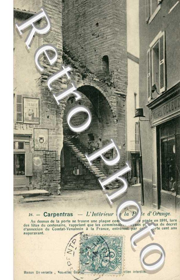 Interieur de la Porte d'Orange
