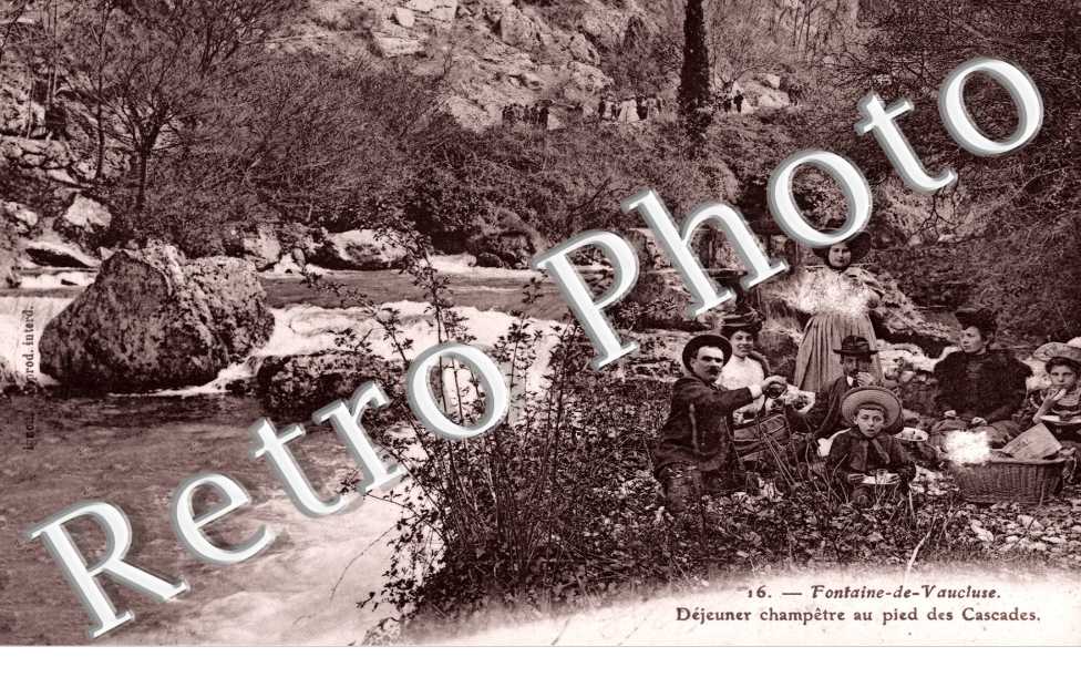Dejeuner champetre au pied des Cascades