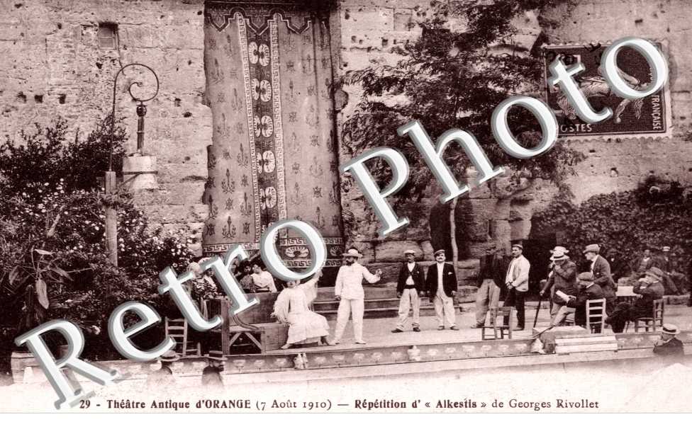 Theatre Antique d&#039;Orange, Repetition d&#039; "Alkestis" de Georges Rivollet