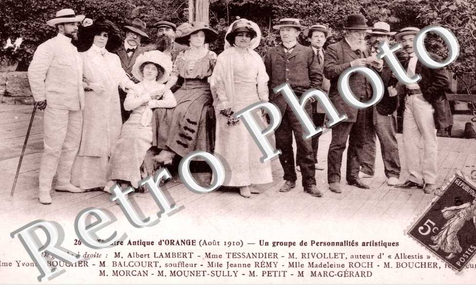 Theatre Antique d&#039;Orange, Un Groupe de Personnalites Artisitiques