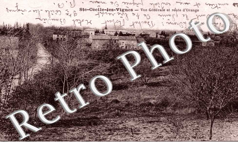 Vue generale  et route d'Orange
