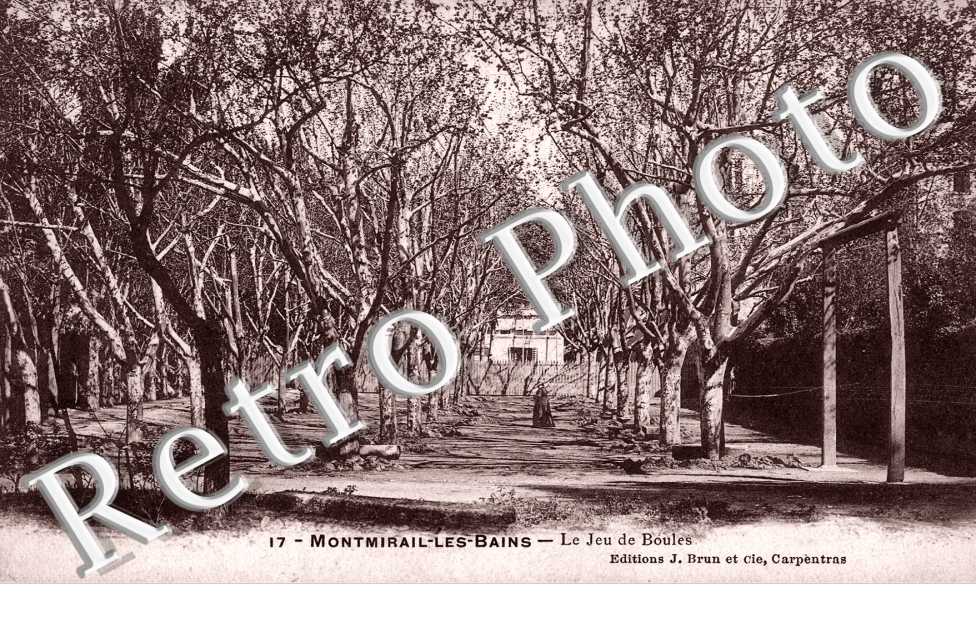 Montmirail les Bains - jeu de boules