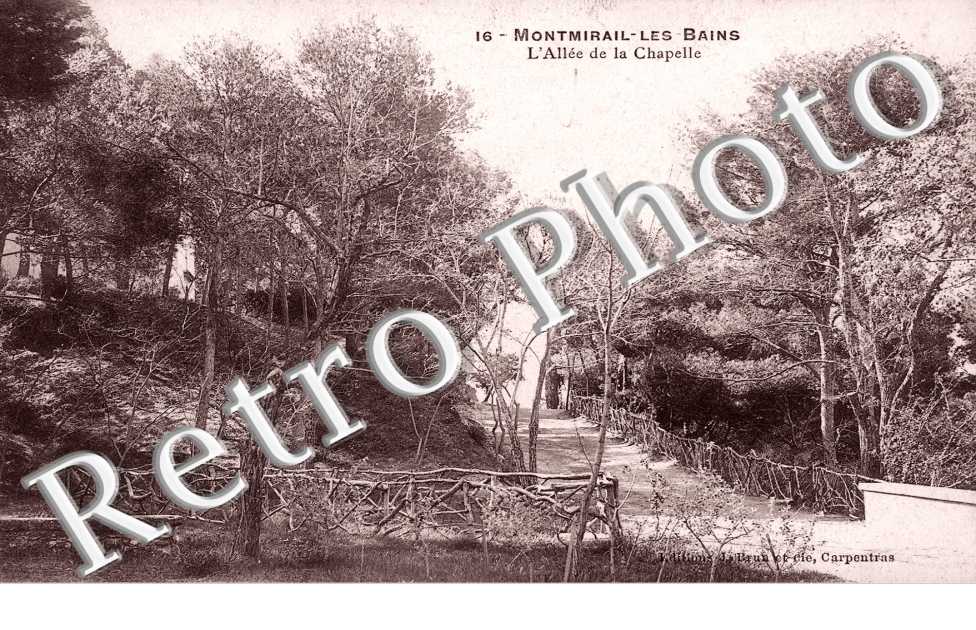 Montmirail les Bains - allee de la chapelle