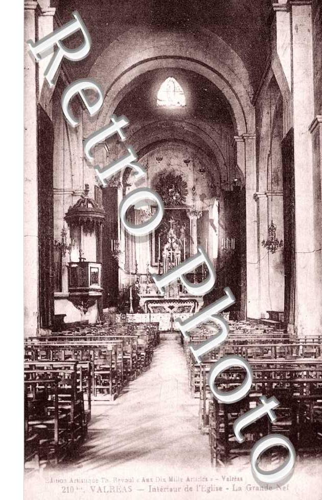 Interieur de l'eglise - la grande nef