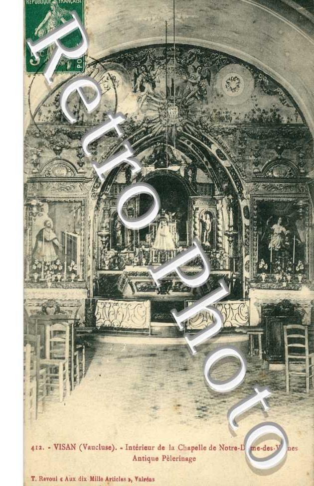 Interieur de la chapelle de Notre-dame des Vignes