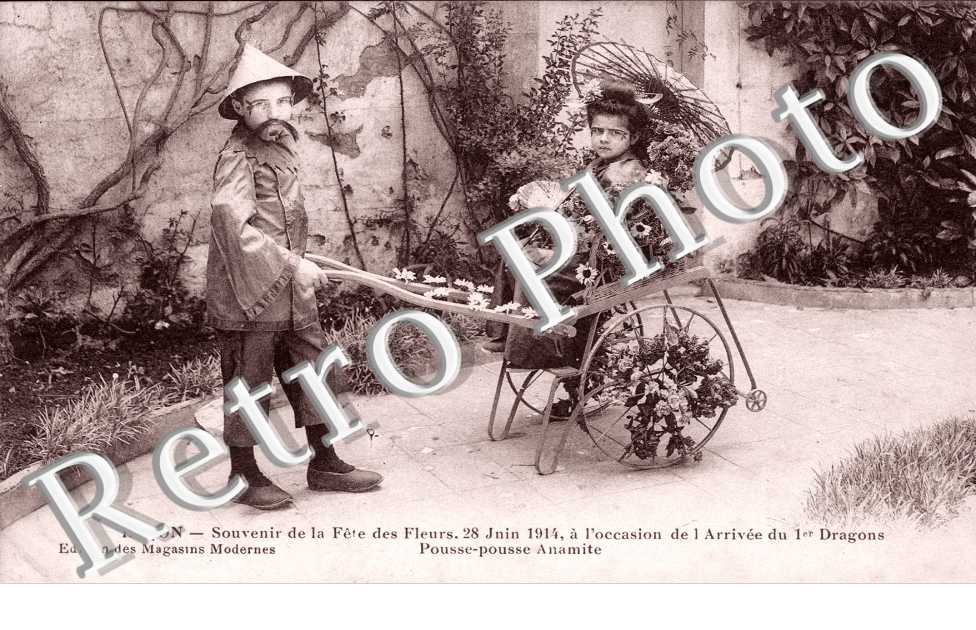 Souvenir de la Fete des Fleurs le 28 juin 1914, Pousse-pousse Anamite