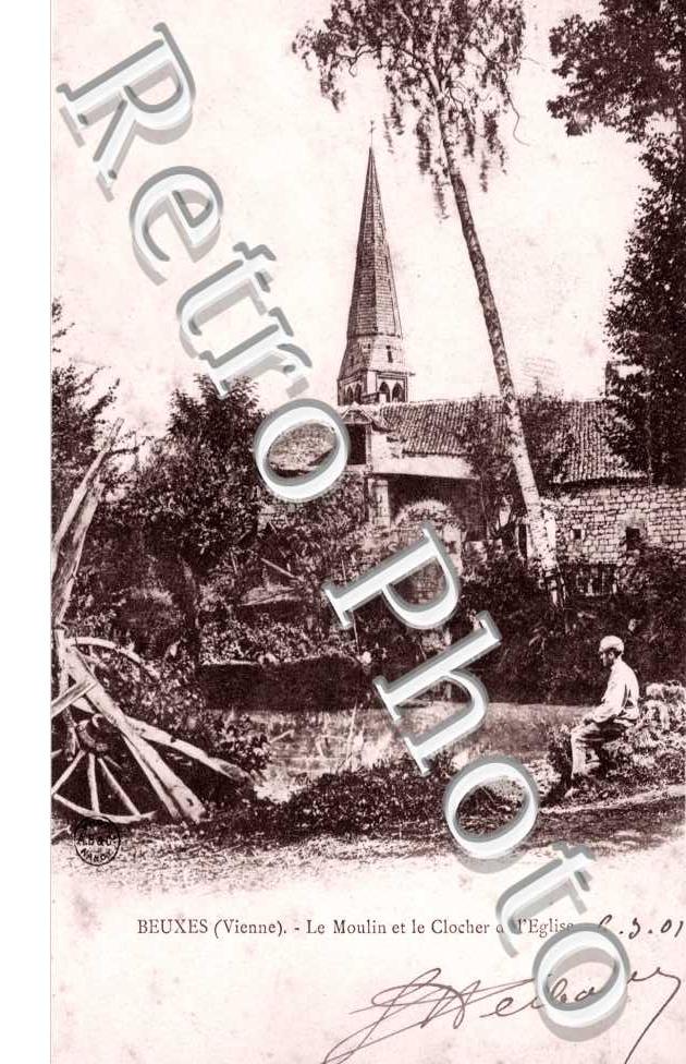 le Moulin et le Clocher de l'Eglise