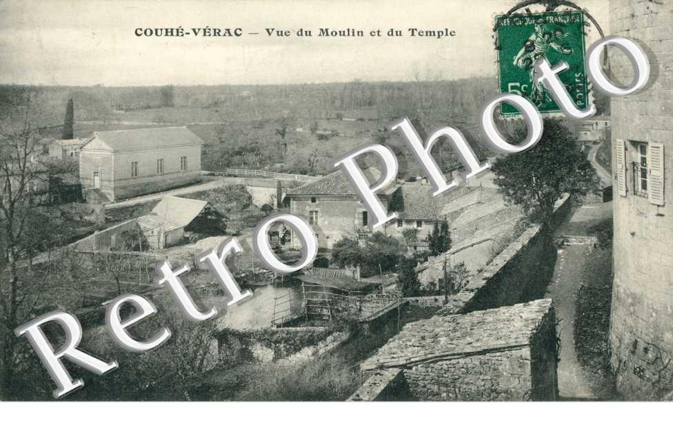 Vue du Moulin et du Temple
