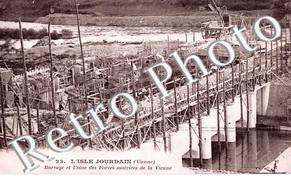 barrage et usine des forces motrices de la Vienne