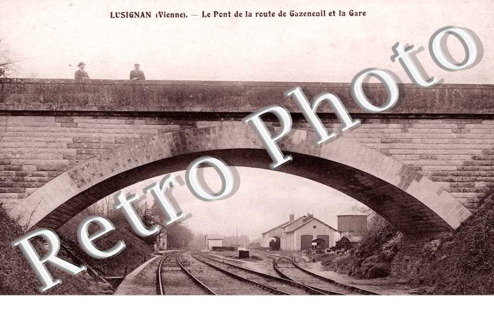 le Pont de la Route de Gazeneuil et la Gare