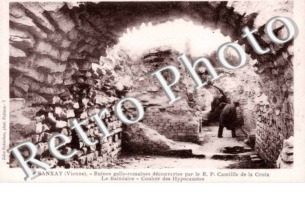 les Ruines Gallo-Romaines, le Balneaire, Couloir des Hypocaustes