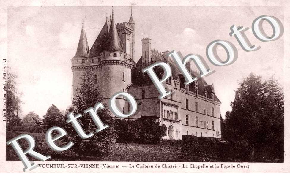 chateau de Chistre, la chapelle et la facade Ouest