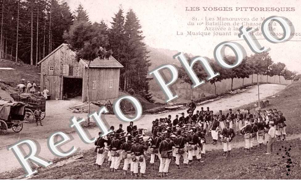 régions autrefois Manoeuvres de Montagne du 10eme bataillon de