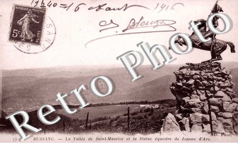 la vallee de Saint Maurice et la statue de Jeanne d&#039;Arc