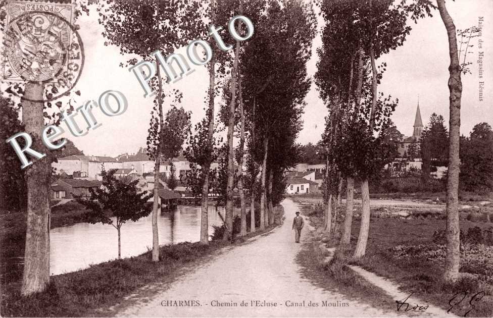 Chemin de l&#039;Ecluse, Canal des Moulins