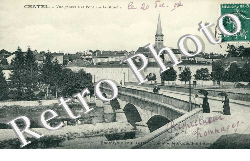 Vue Generale et Pont sur la Moselle