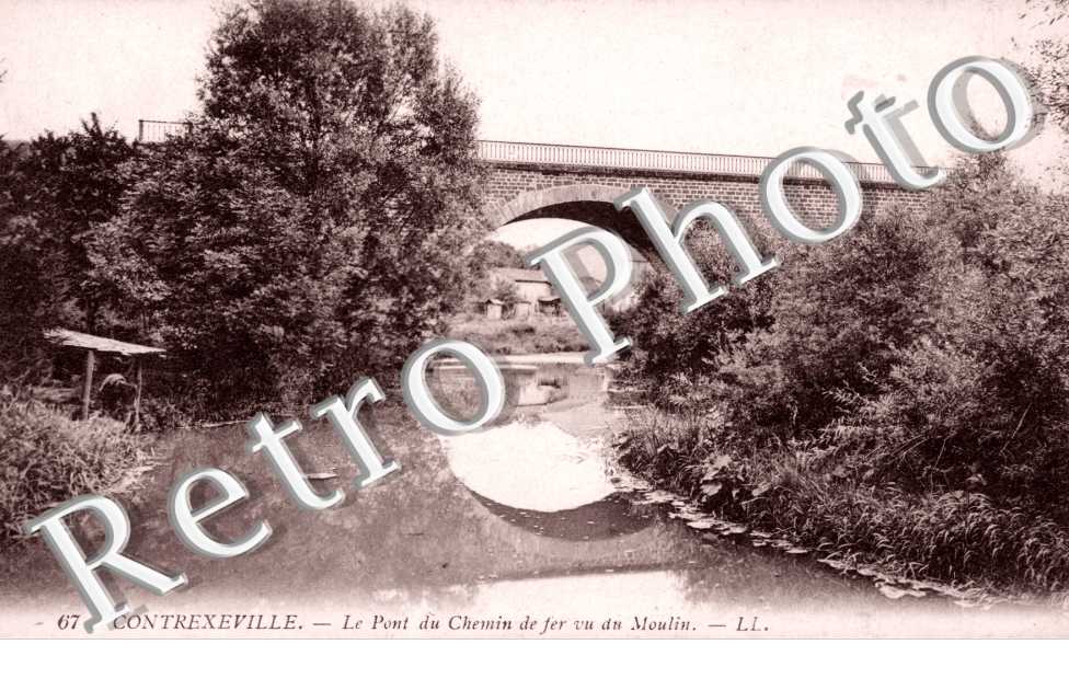 Pont du chemin de fer vu du moulin