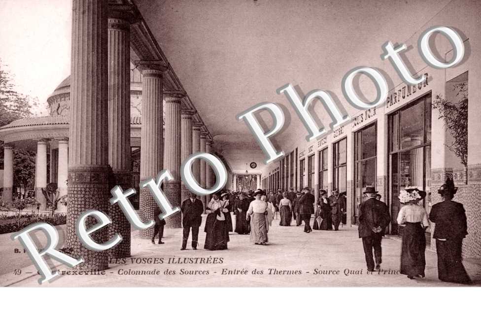 Colonnade des sources - entree des thermes - source quai et Prince