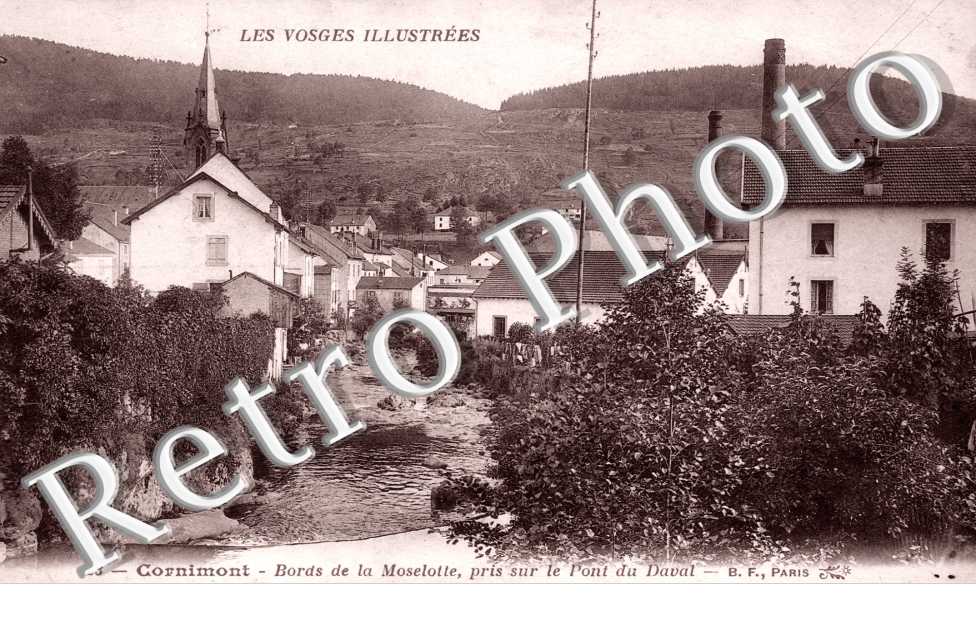 Bords de la Moselotte pris sur le Pont du Daval