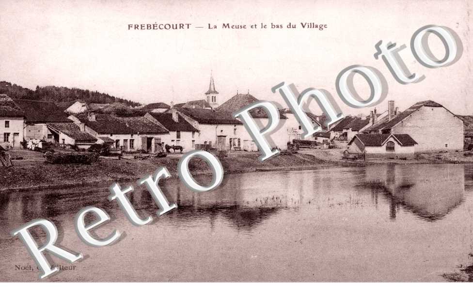 La meuse et le bas du village