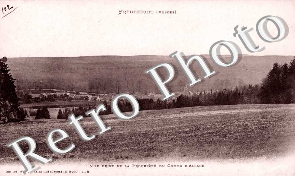 Vue prise de la propriete du comte d&#039;Alsace