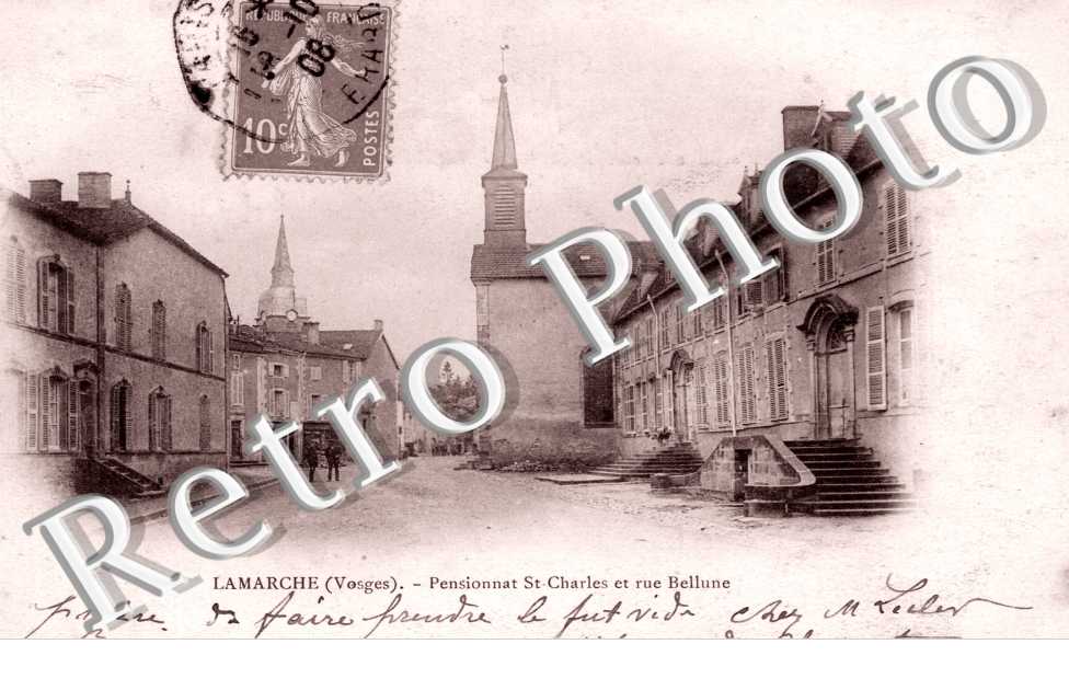 Pensionnat Saint-Charles et Rue Bellune
