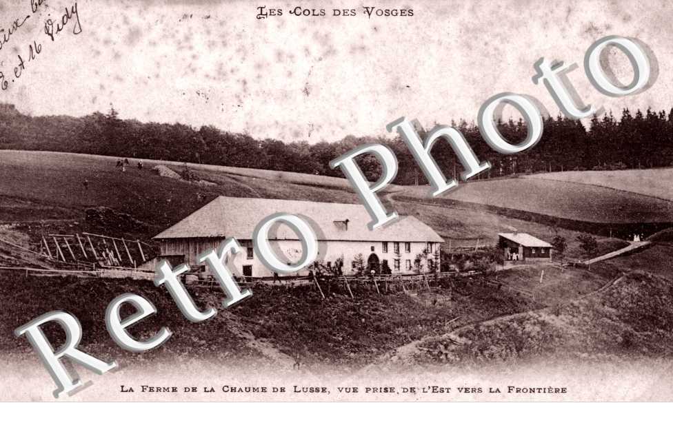 la Ferme de la Chaume de Lusse, Vue prise de l&#039;Est vers la Frontiere