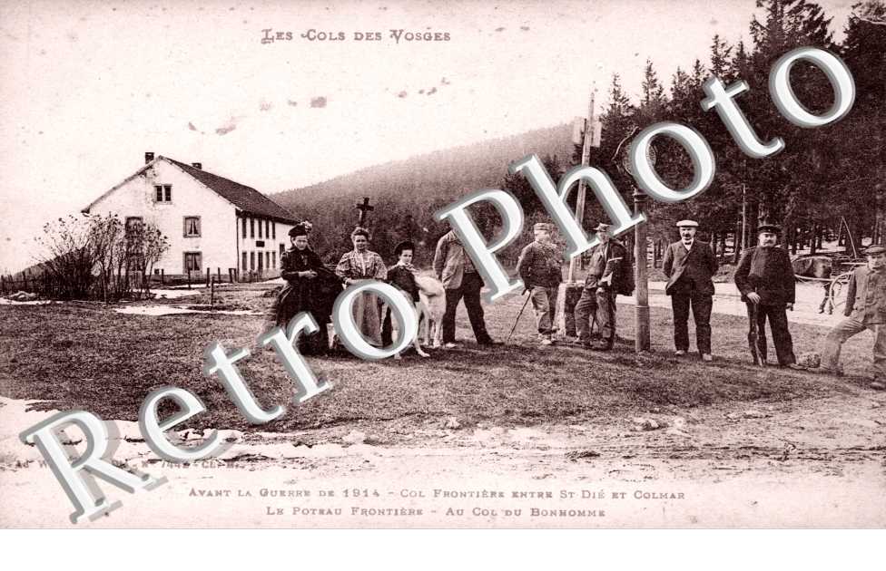 Col frontiere entre Saint-Die et Colmar, le Poteau Frontiere, Au Col du Bonhomme