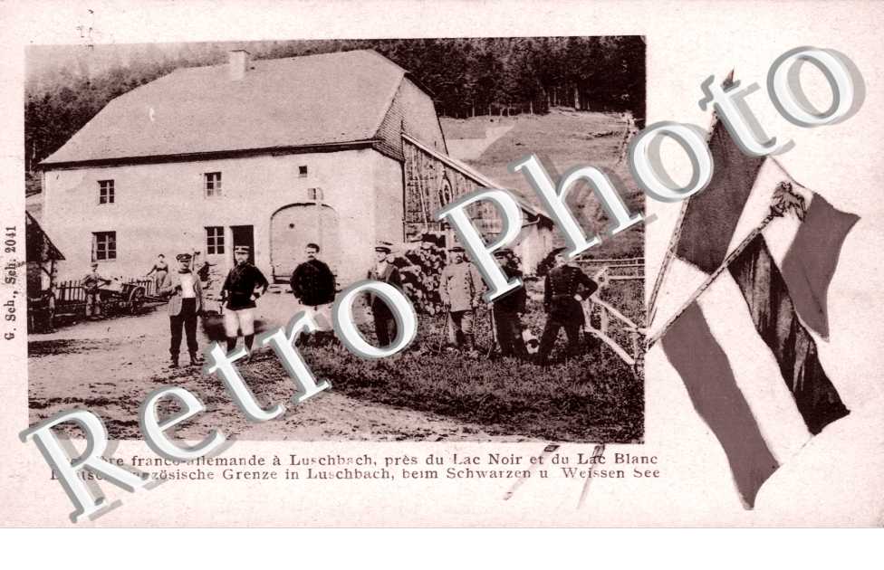la Frontiere Franco-Allemande a Luschbach pres du Lac Noir et du Lac Blanc