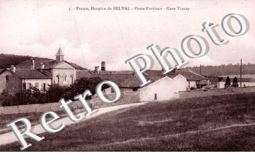 Portieux, Ferme, Hospice de Belval, Poste POrtieux, Gare de Vincey