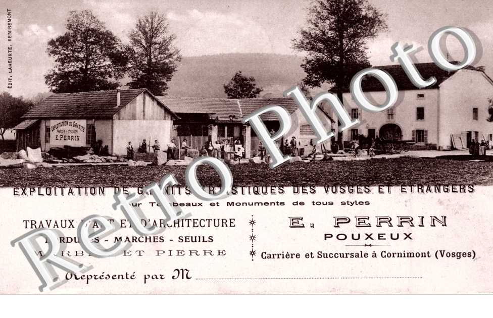 Exploitation de Granits artitisques des Vosges et Etrangers  E. Perrin