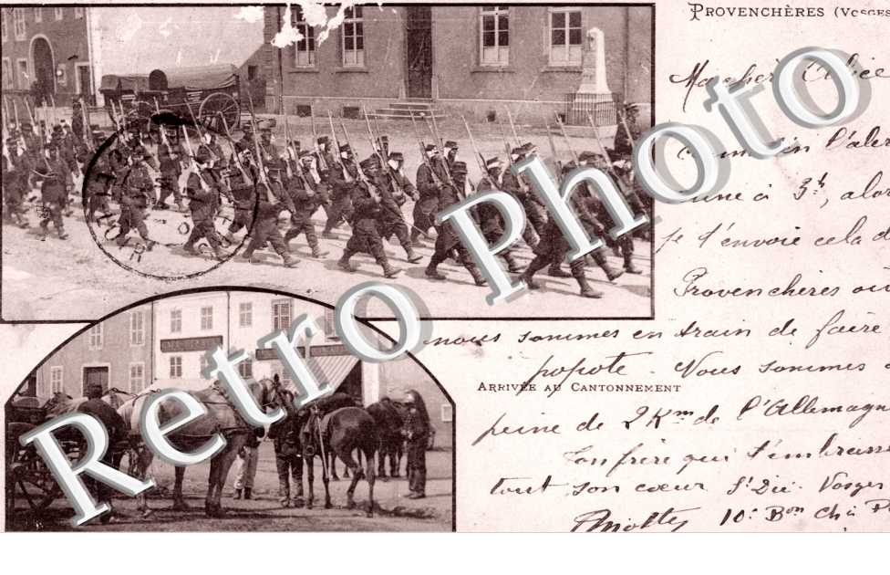 Arrivee au Cantonnement