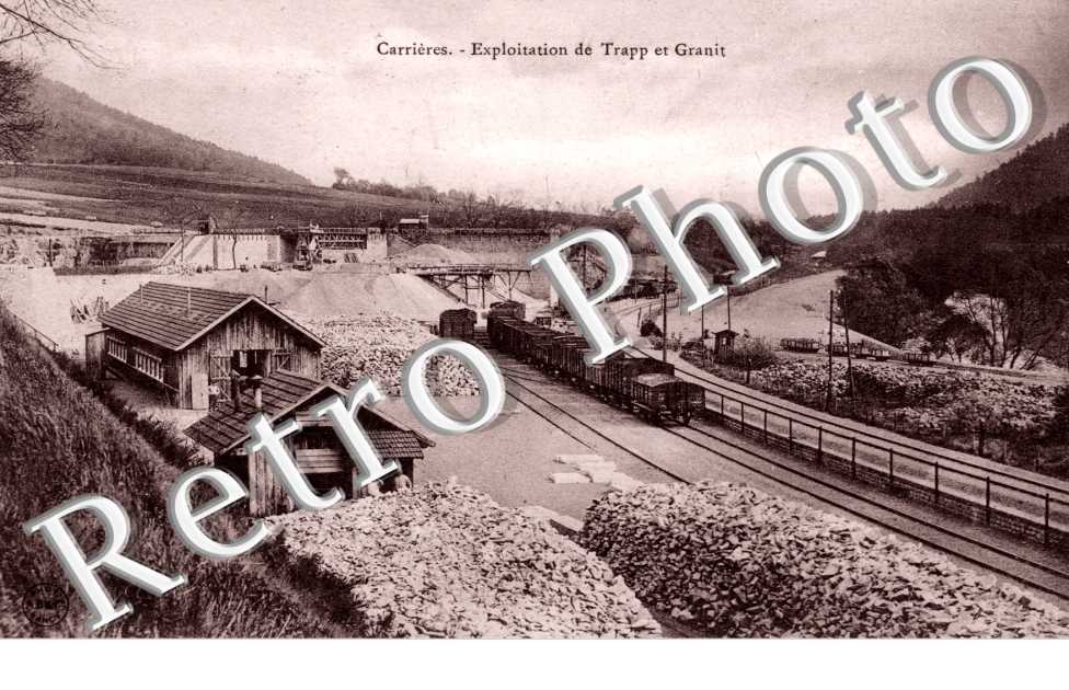 Carrieres, Exploitation de Trapp et Granit