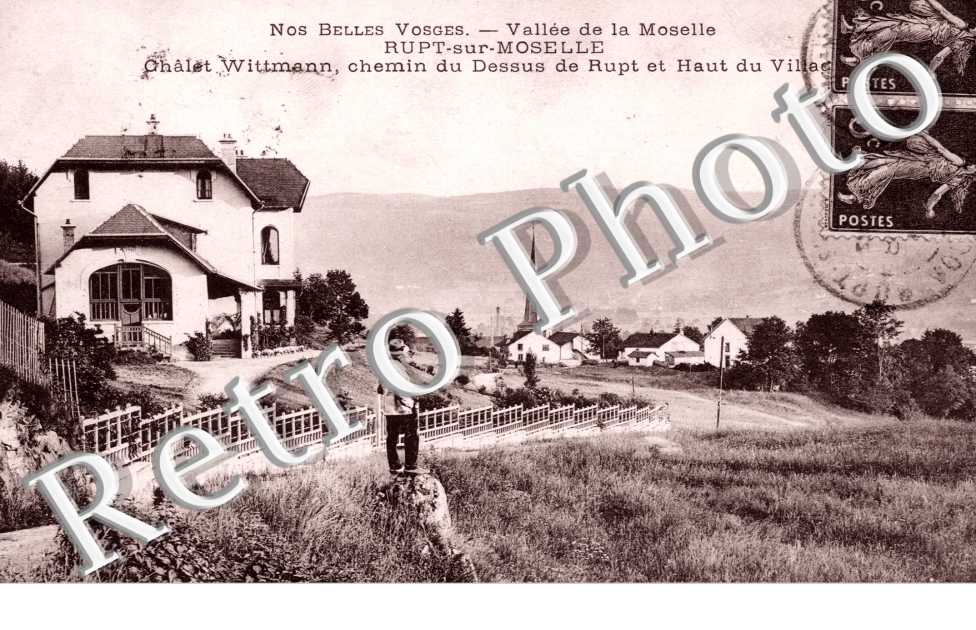 Chalet Wittmann, chemin du dessus de Rupt et haut du village