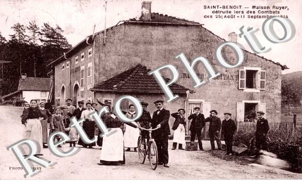 Maison Ruyer detruite lors des combats des 25 aout et 11 septembre 1914