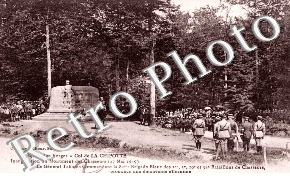 Col de la Chipotte. Inauguration des chasseurs