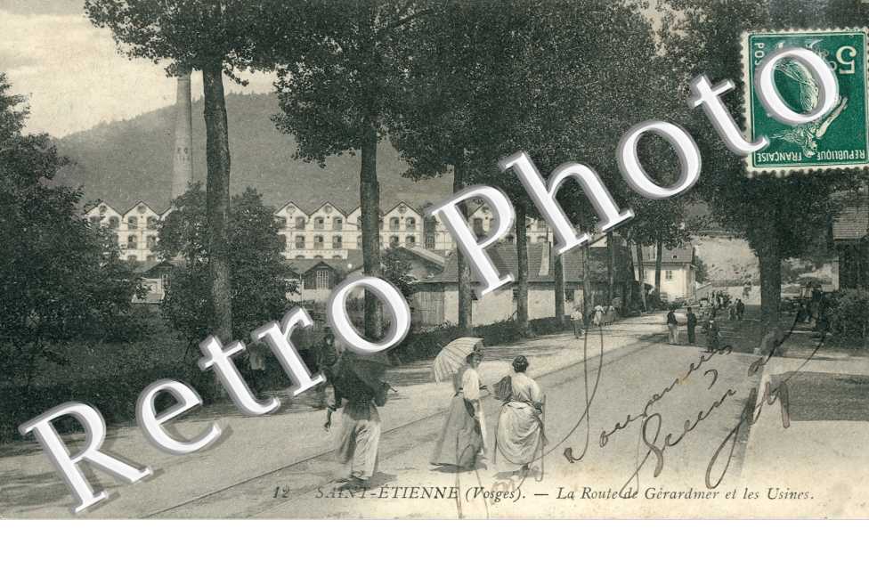 la route de gerardmer et les usines