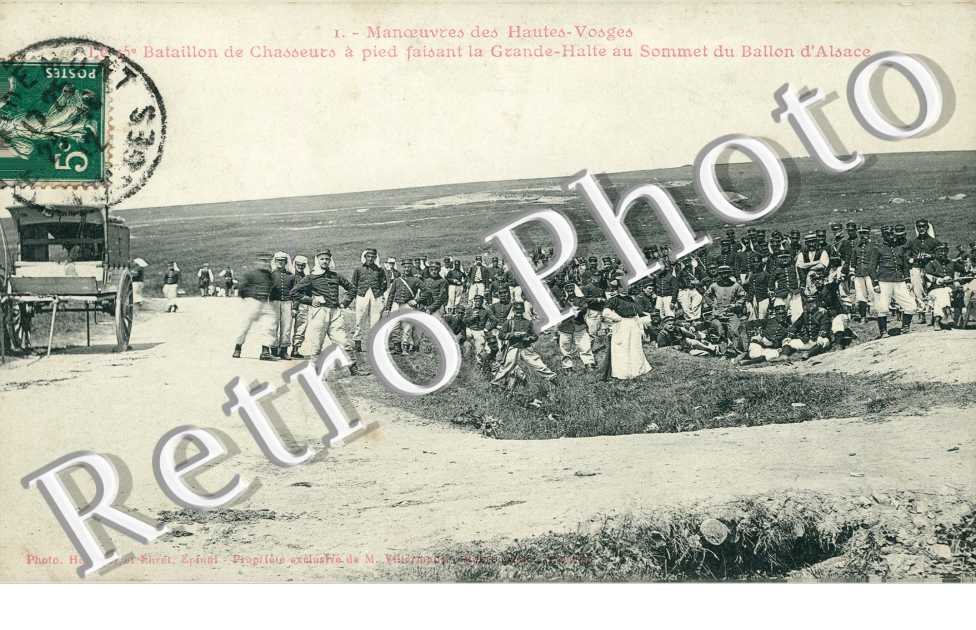 Le 15eme Bataillon de Chasseurs a pied faisant la Grande Halte
