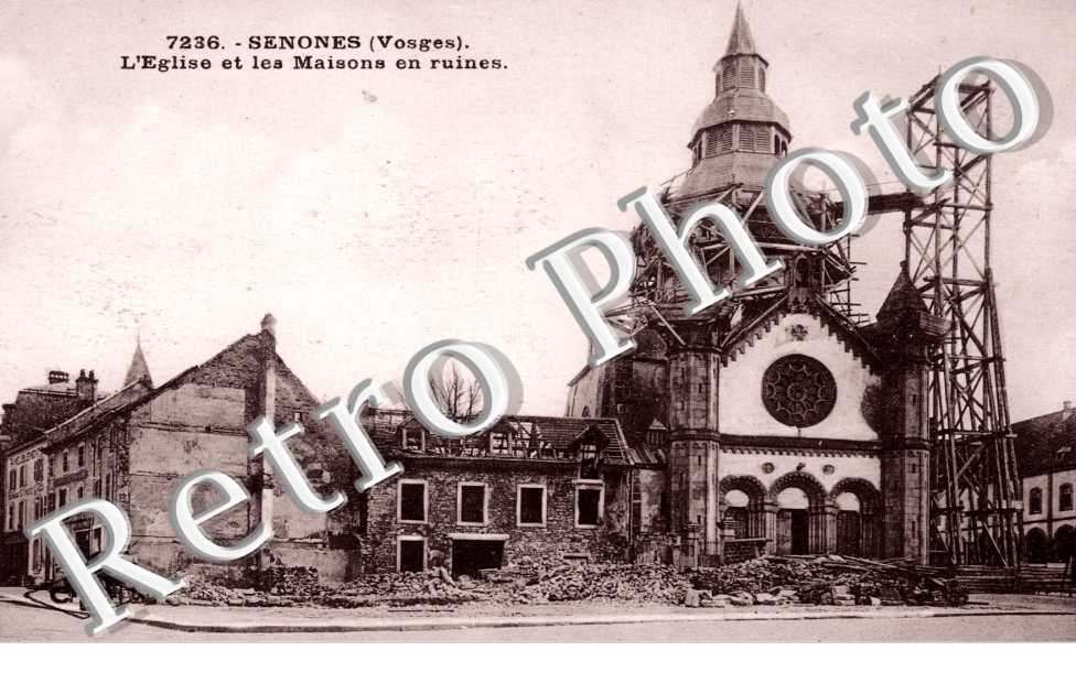 Eglise et Maisons en ruines